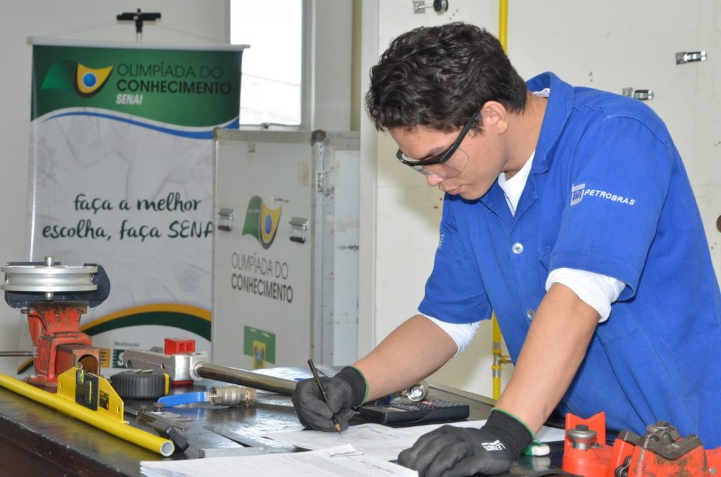 Raimundo durante uma etapa seletiva para WorldSkills, em Aracaju (SE) / Foto: divulgação SENAI RN Raimundo durante uma etapa seletiva para WorldSkills, em Aracaju (SE) / Foto: divulgação SENAI RN